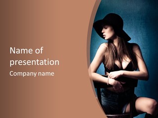 Beauty Chair Erotic PowerPoint Template