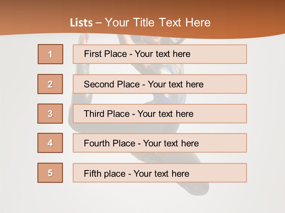 Stretching Fitness Action PowerPoint Template