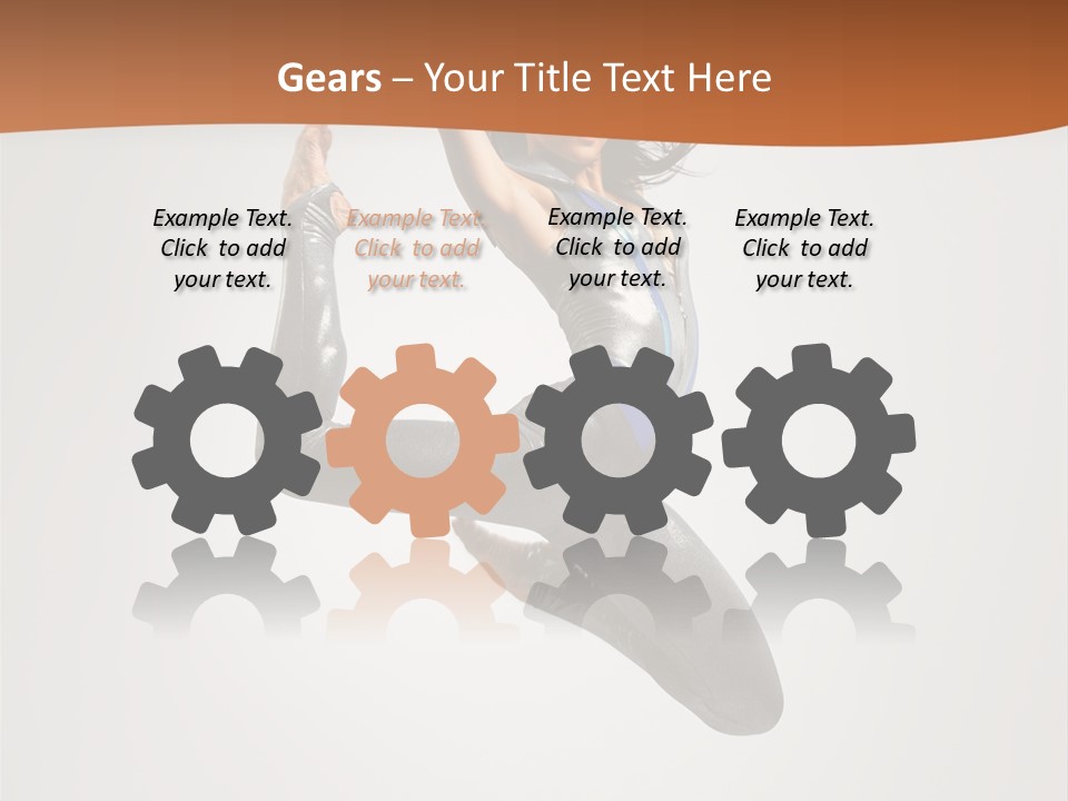 Stretching Fitness Action PowerPoint Template