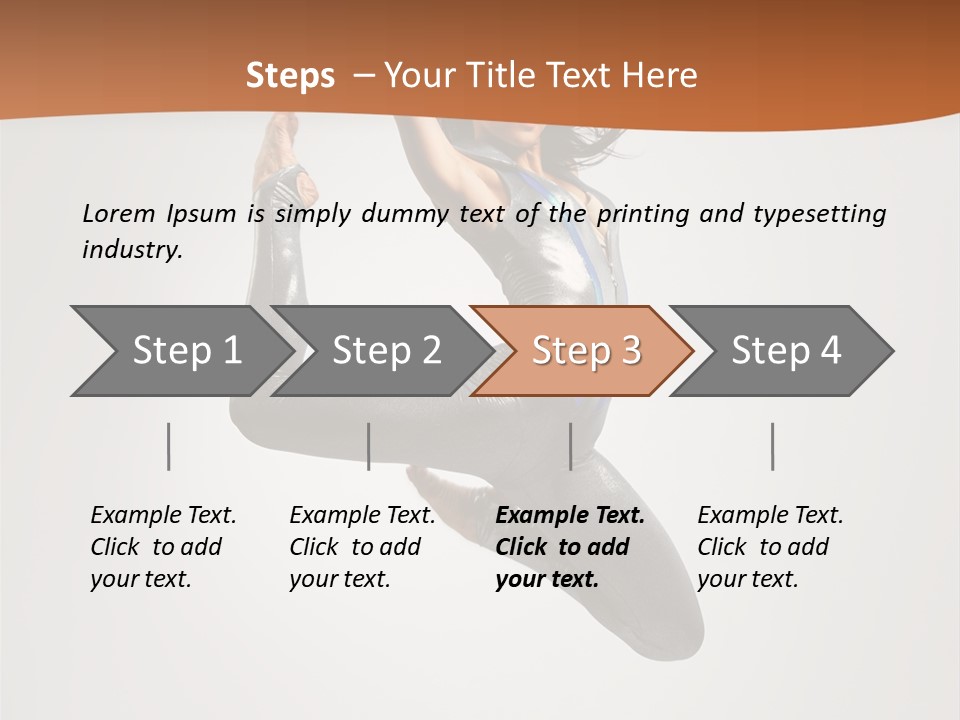 Stretching Fitness Action PowerPoint Template