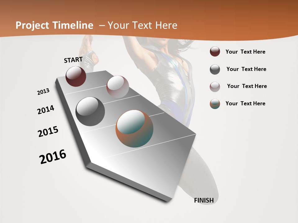 Stretching Fitness Action PowerPoint Template