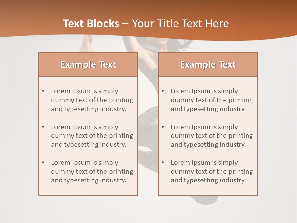 Stretching Fitness Action PowerPoint Template