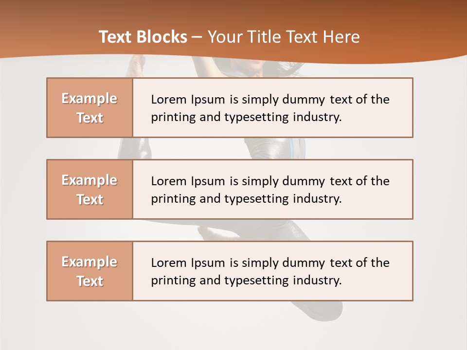 Stretching Fitness Action PowerPoint Template