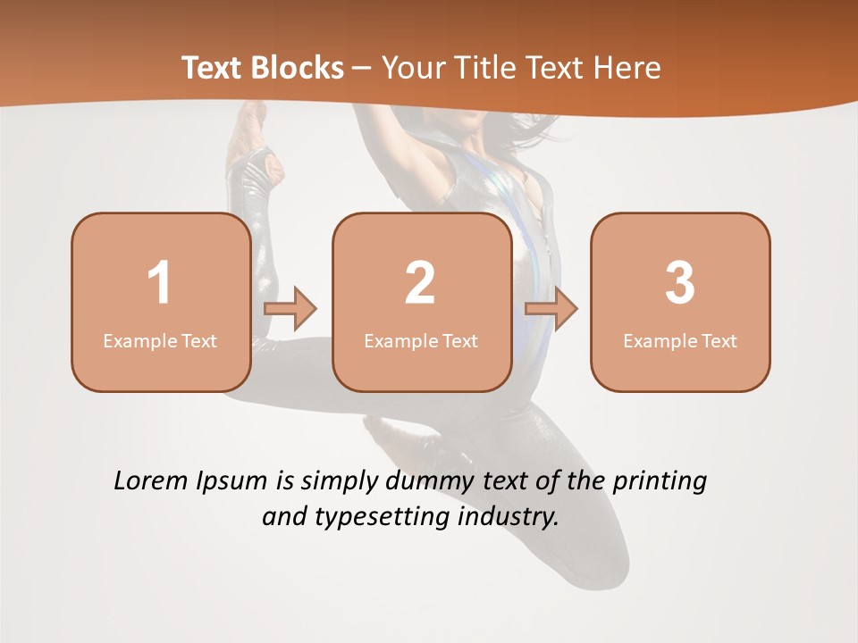 Stretching Fitness Action PowerPoint Template