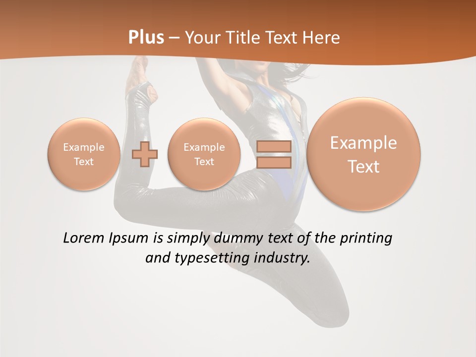 Stretching Fitness Action PowerPoint Template