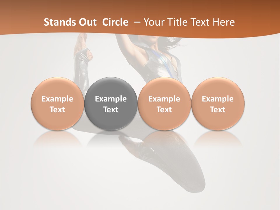 Stretching Fitness Action PowerPoint Template