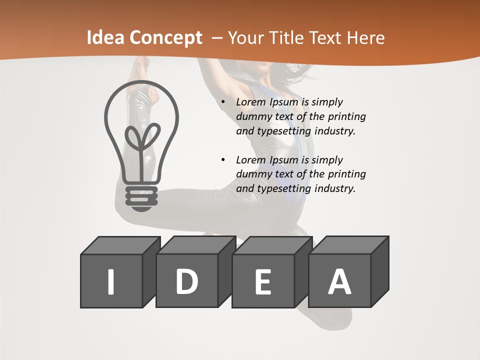 Stretching Fitness Action PowerPoint Template