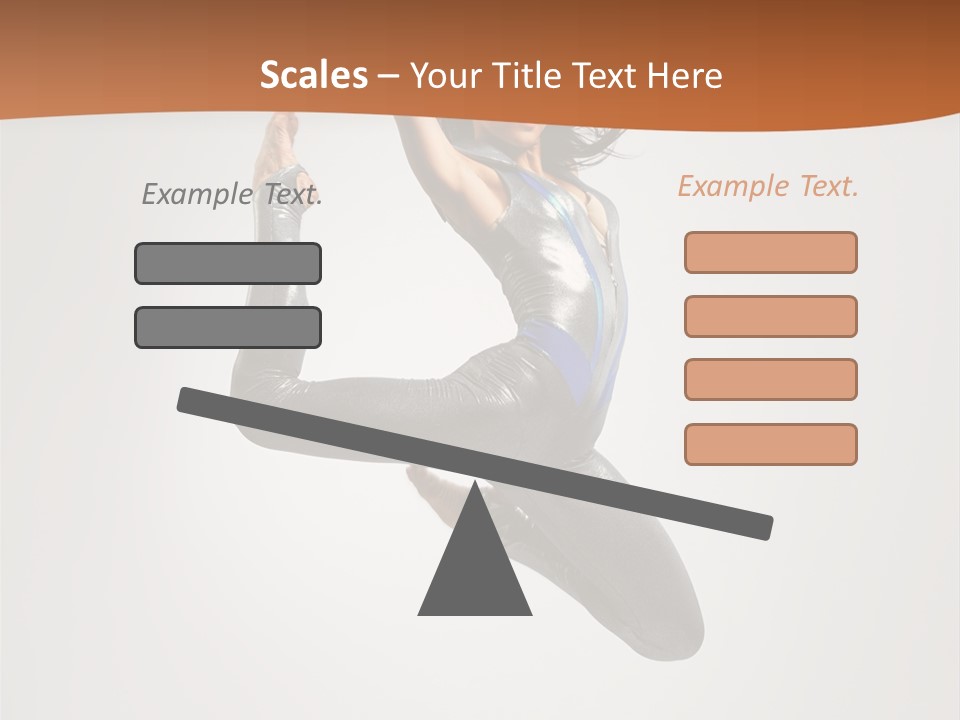 Stretching Fitness Action PowerPoint Template