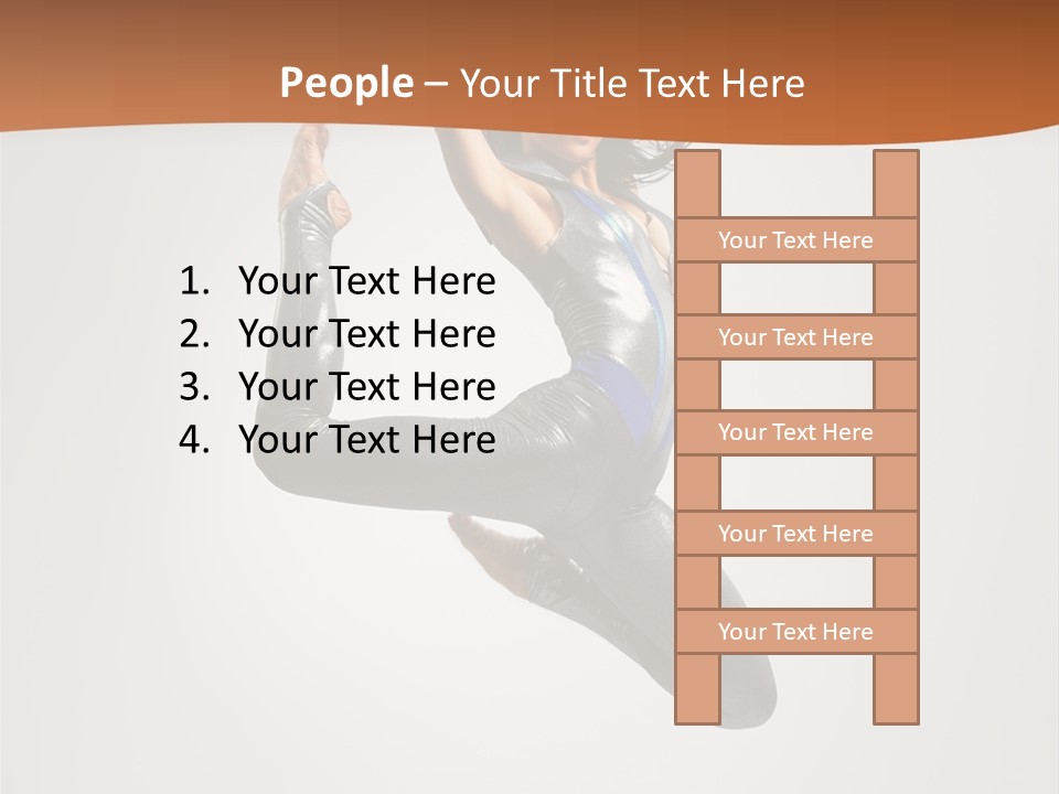 Stretching Fitness Action PowerPoint Template
