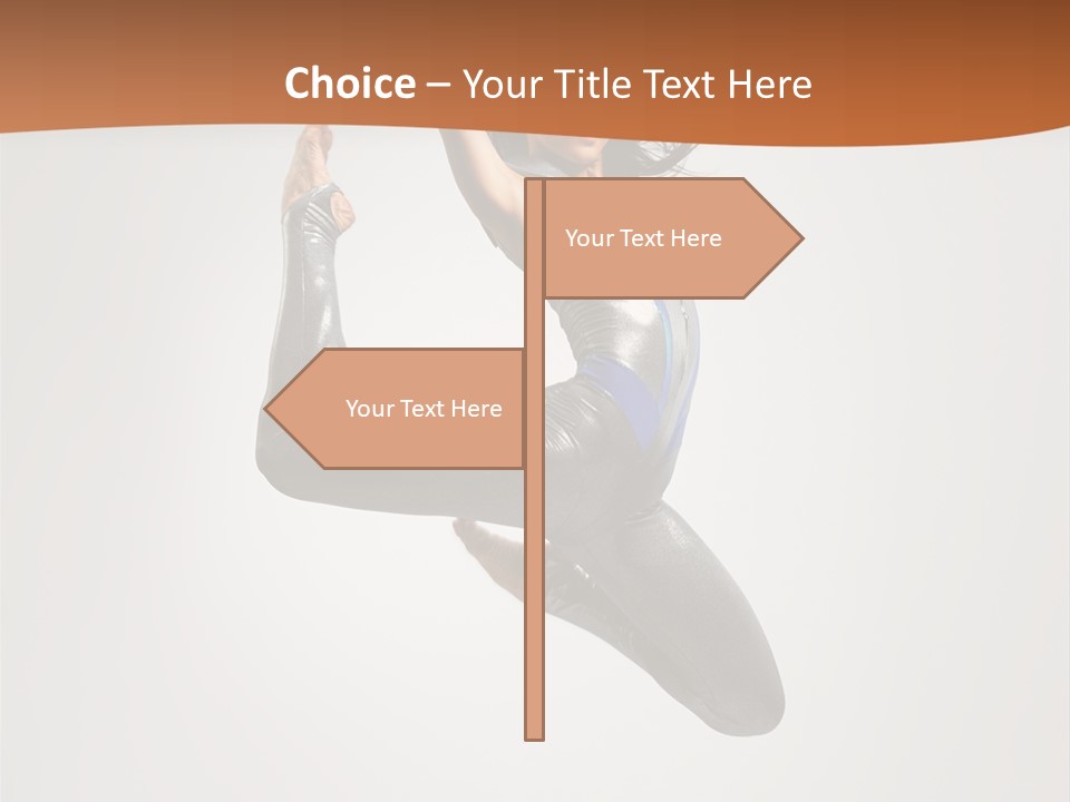 Stretching Fitness Action PowerPoint Template