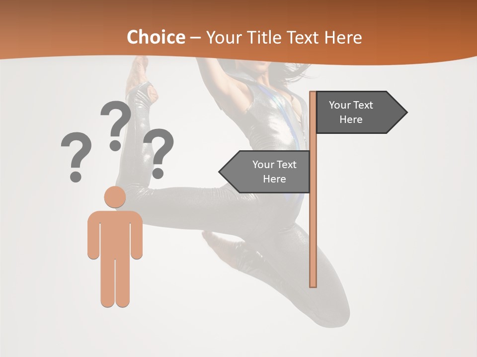 Stretching Fitness Action PowerPoint Template