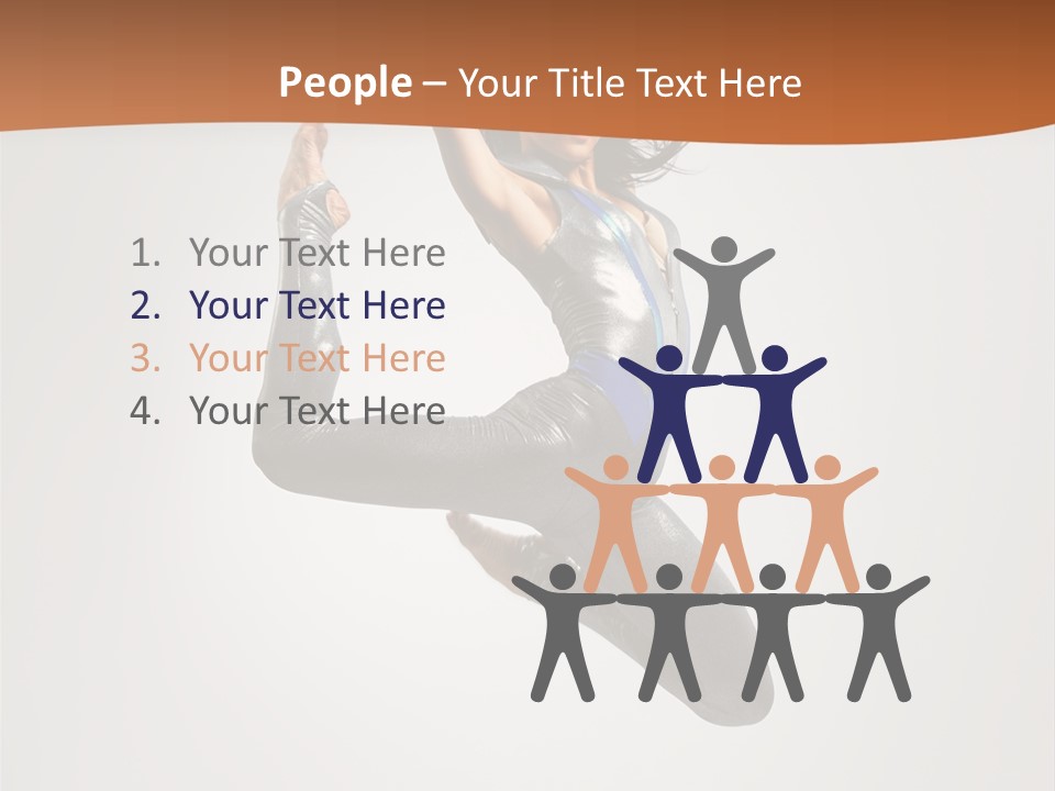 Stretching Fitness Action PowerPoint Template