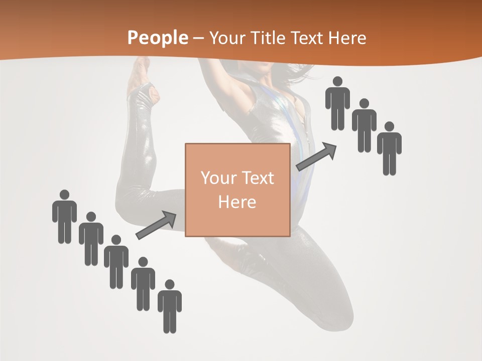 Stretching Fitness Action PowerPoint Template