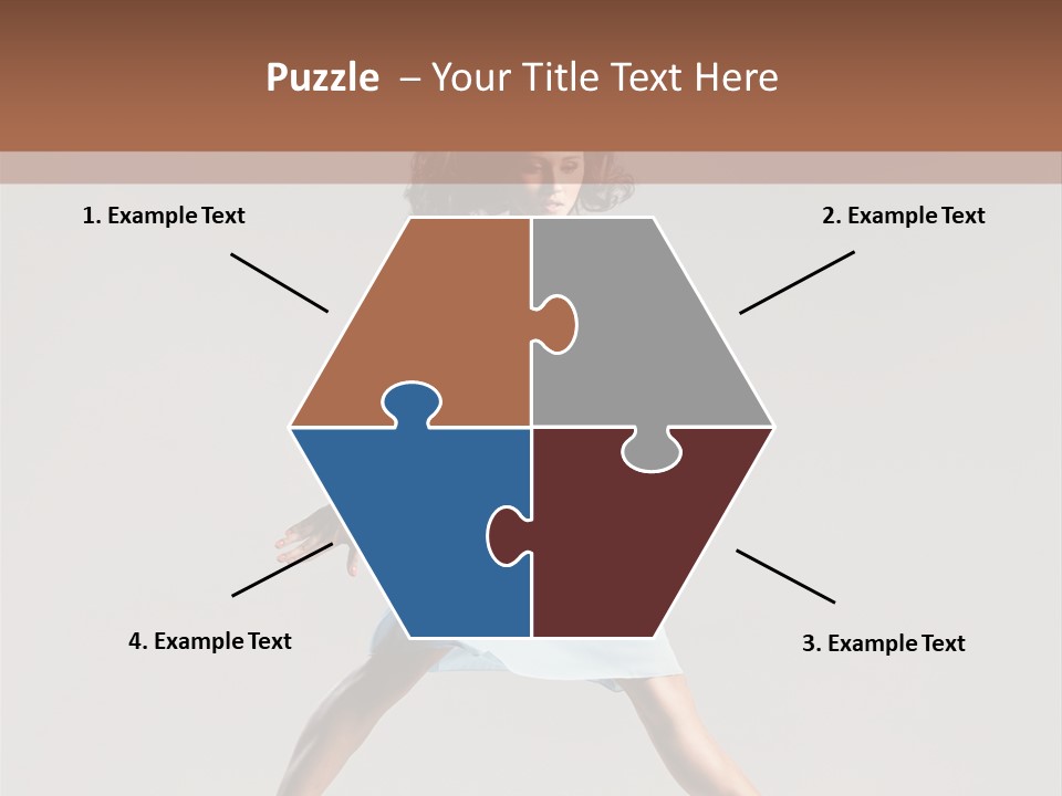 Cheerful Fly Performer PowerPoint Template