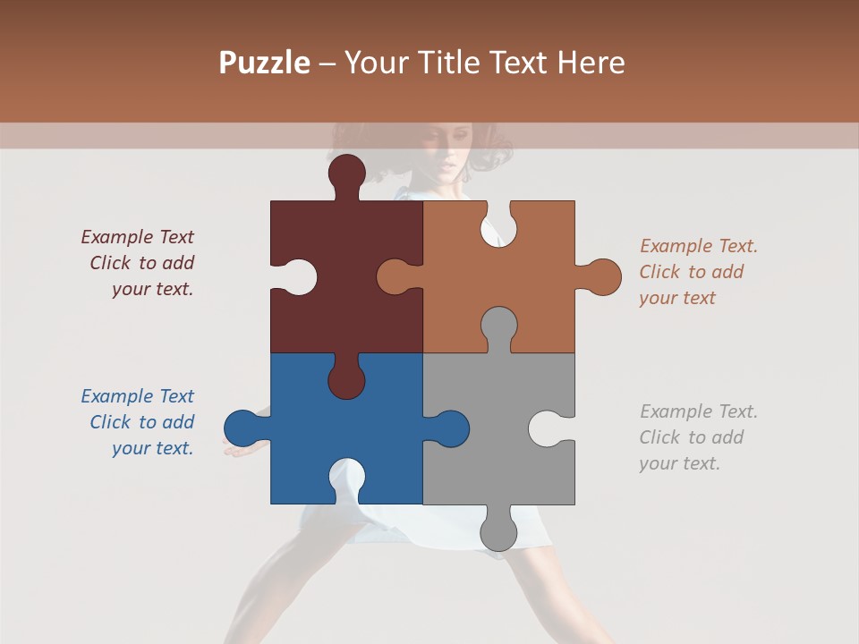 Cheerful Fly Performer PowerPoint Template