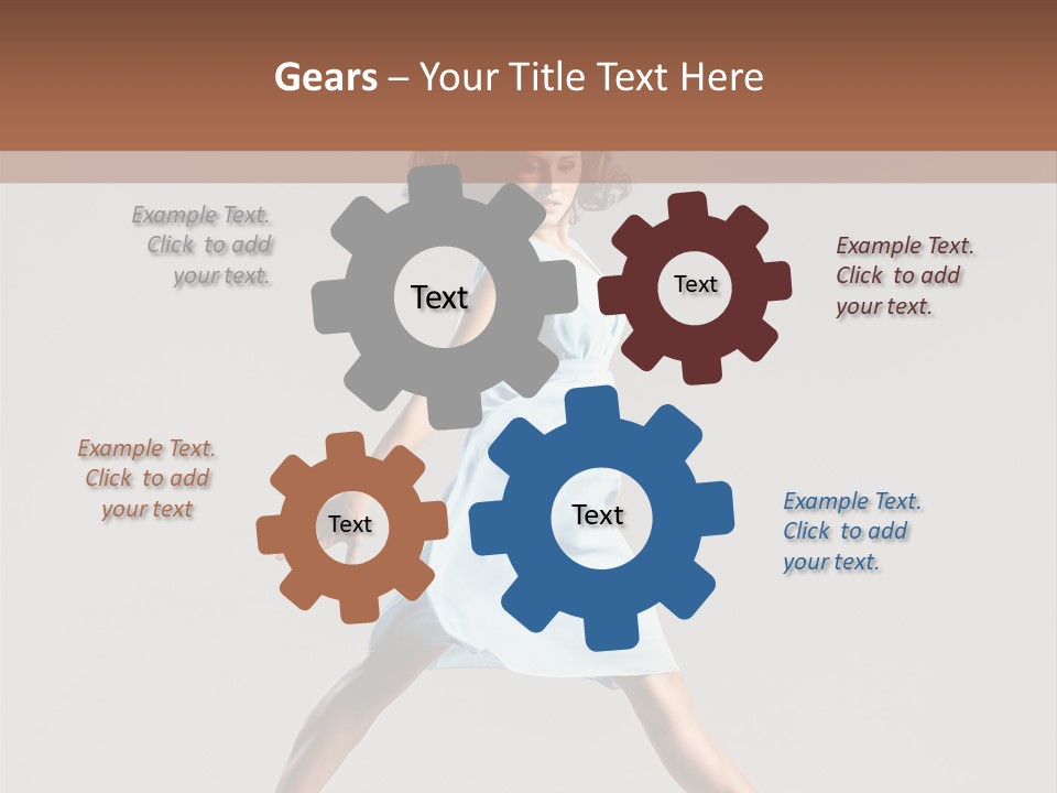 Cheerful Fly Performer PowerPoint Template