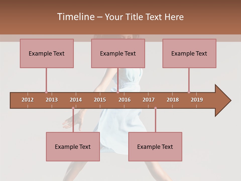 Cheerful Fly Performer PowerPoint Template