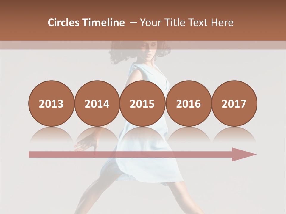 Cheerful Fly Performer PowerPoint Template