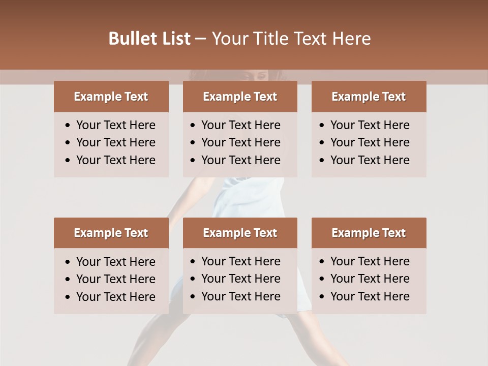 Cheerful Fly Performer PowerPoint Template