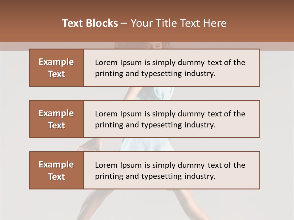 Cheerful Fly Performer PowerPoint Template