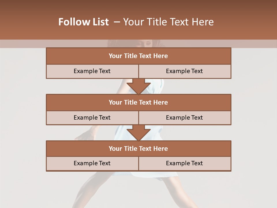 Cheerful Fly Performer PowerPoint Template