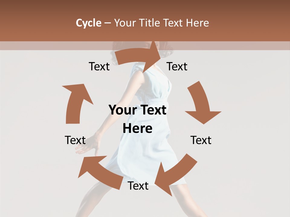 Cheerful Fly Performer PowerPoint Template