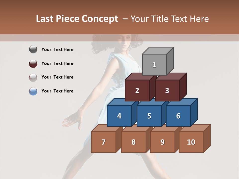 Cheerful Fly Performer PowerPoint Template