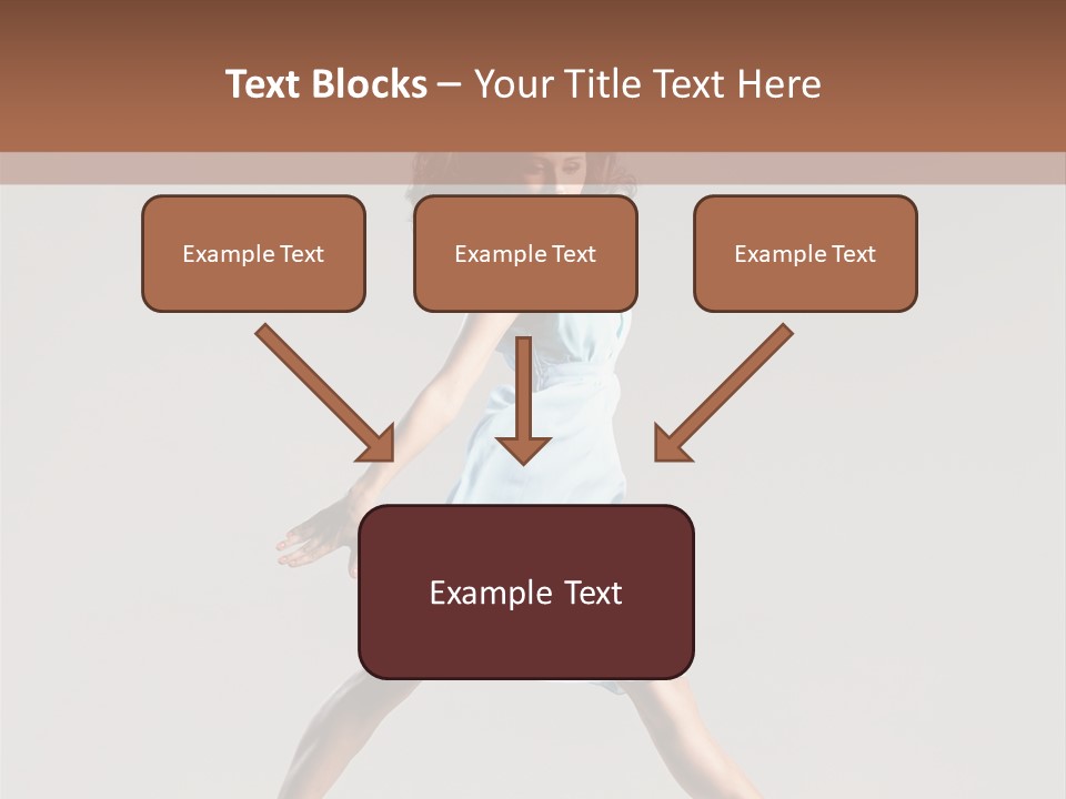 Cheerful Fly Performer PowerPoint Template