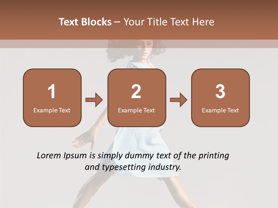 Cheerful Fly Performer PowerPoint Template