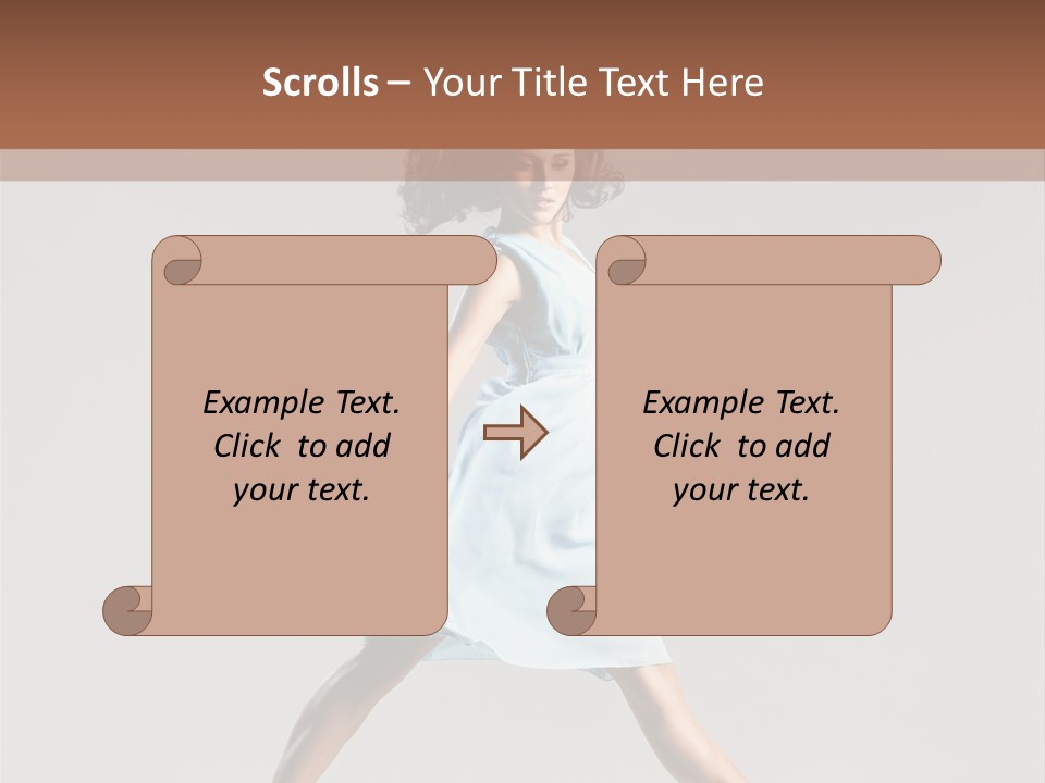 Cheerful Fly Performer PowerPoint Template