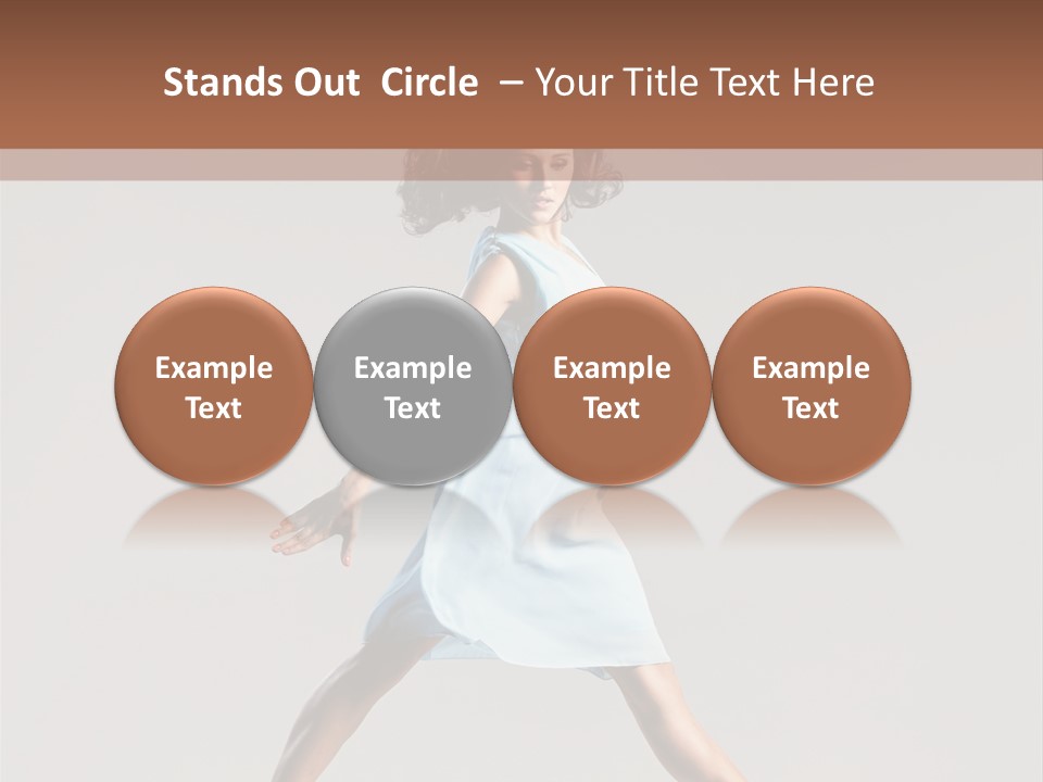 Cheerful Fly Performer PowerPoint Template