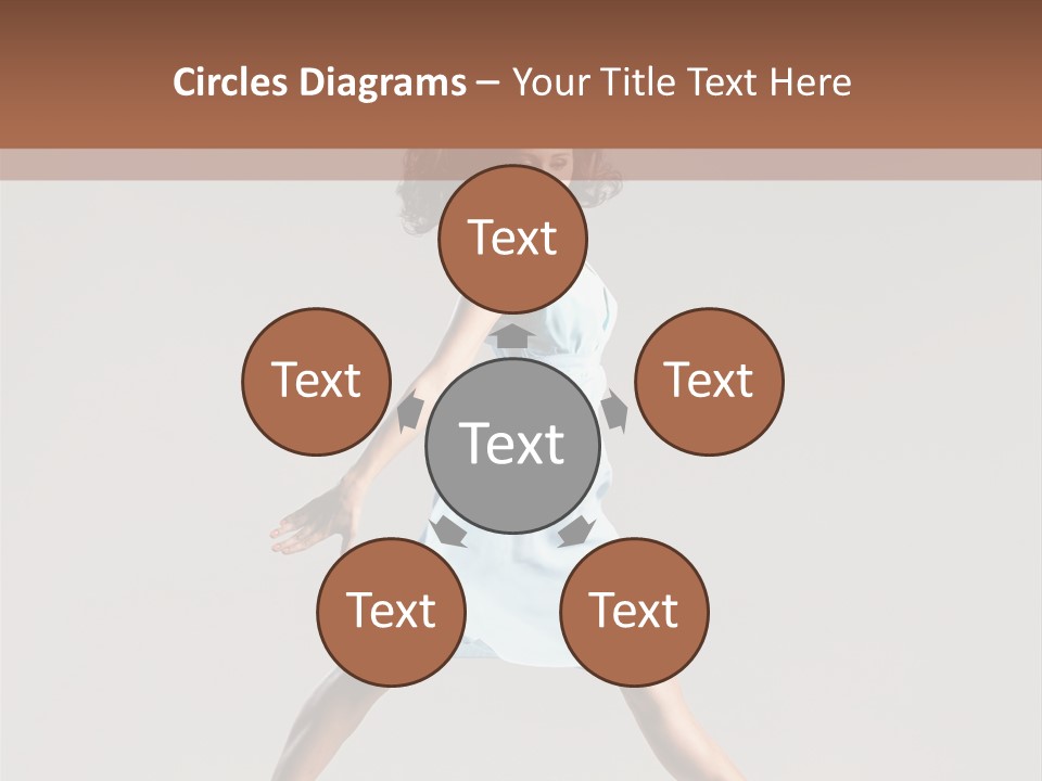 Cheerful Fly Performer PowerPoint Template