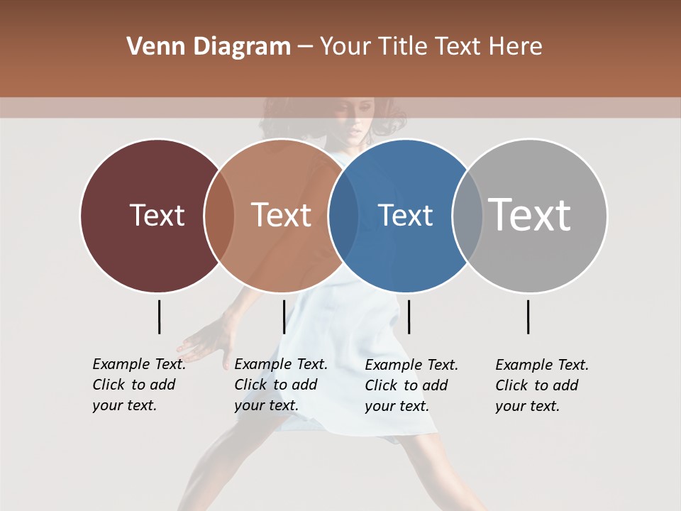Cheerful Fly Performer PowerPoint Template