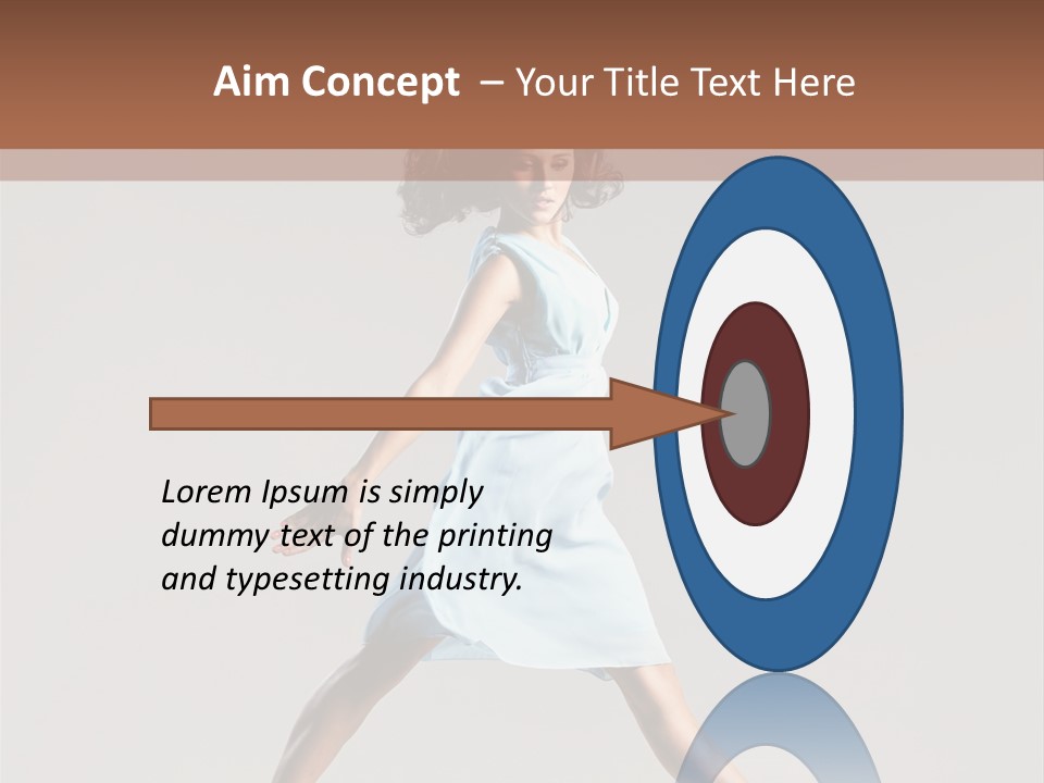 Cheerful Fly Performer PowerPoint Template