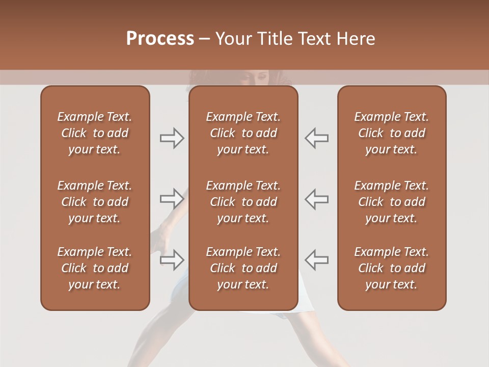 Cheerful Fly Performer PowerPoint Template