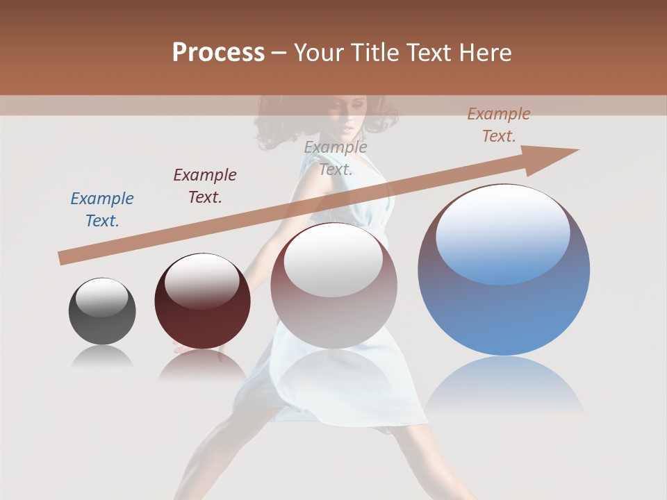 Cheerful Fly Performer PowerPoint Template