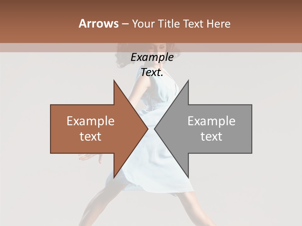 Cheerful Fly Performer PowerPoint Template