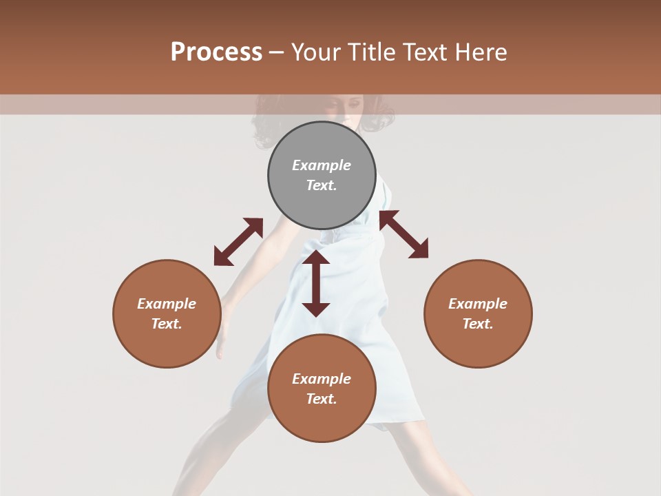 Cheerful Fly Performer PowerPoint Template