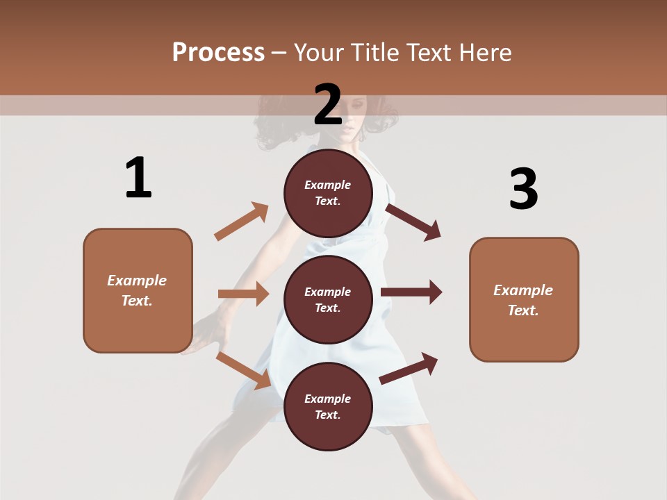 Cheerful Fly Performer PowerPoint Template