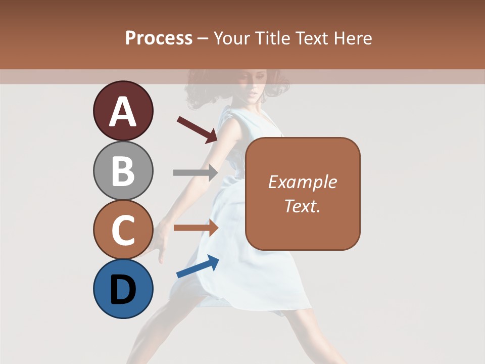 Cheerful Fly Performer PowerPoint Template