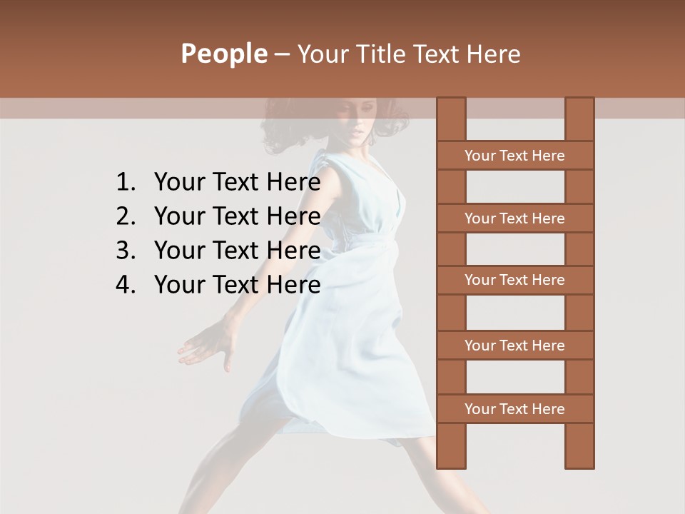 Cheerful Fly Performer PowerPoint Template