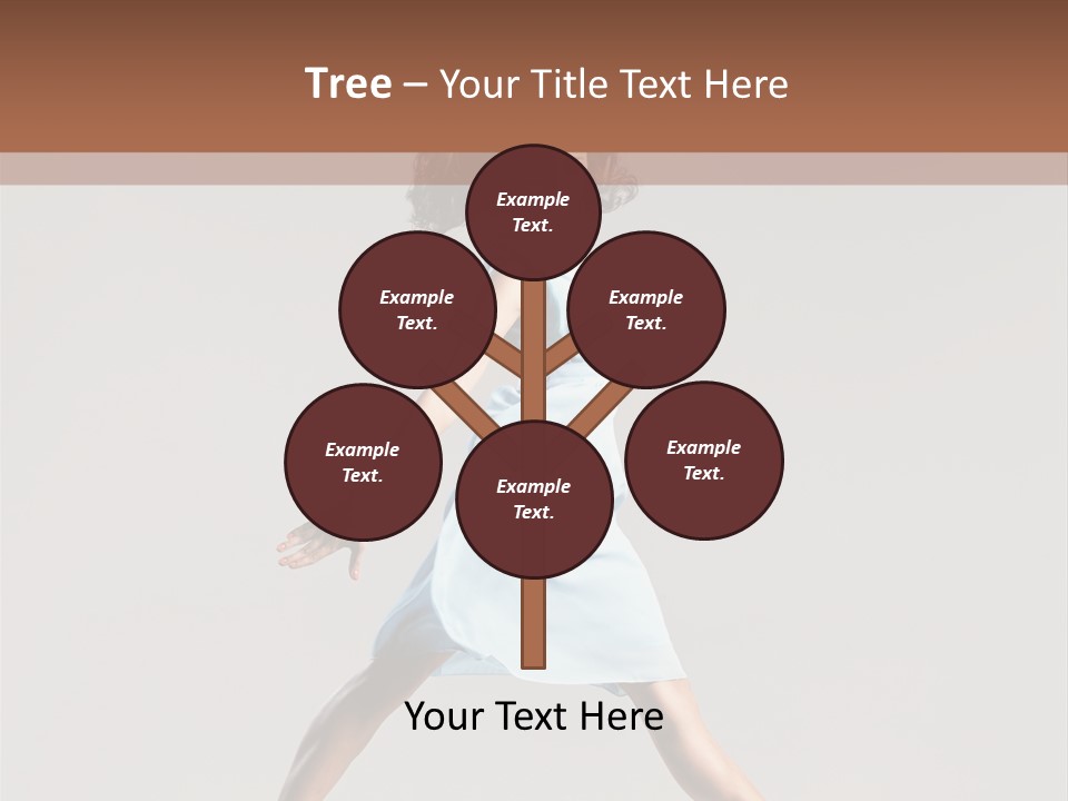 Cheerful Fly Performer PowerPoint Template