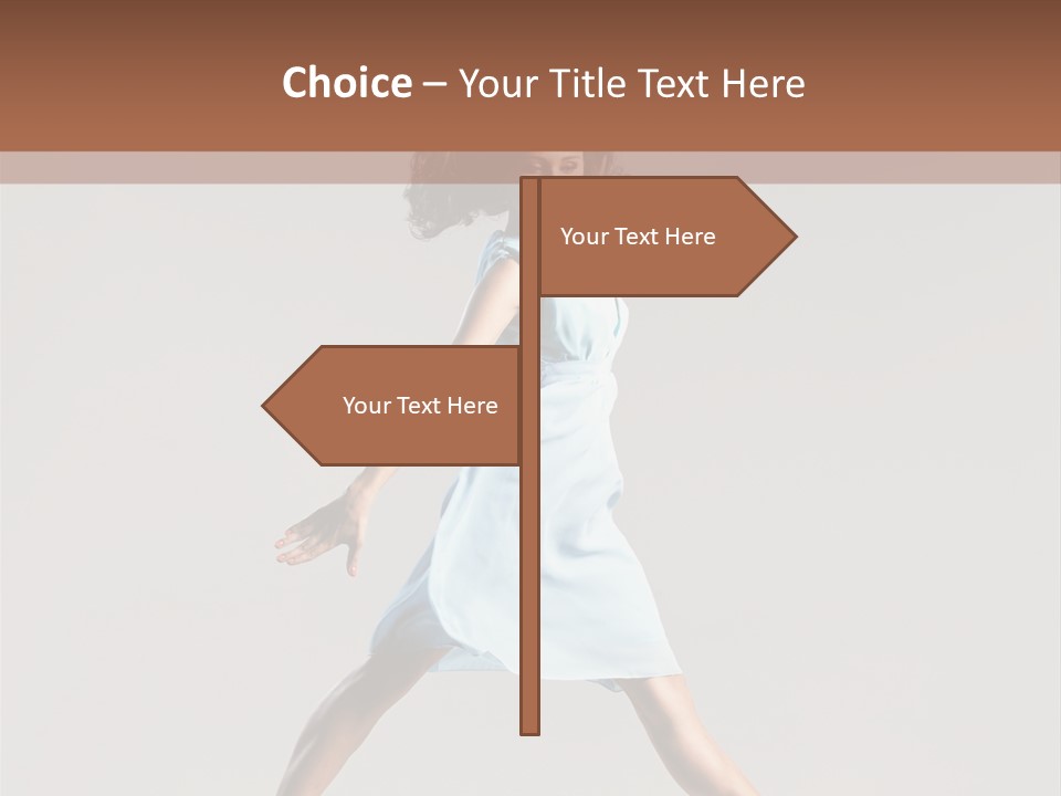 Cheerful Fly Performer PowerPoint Template