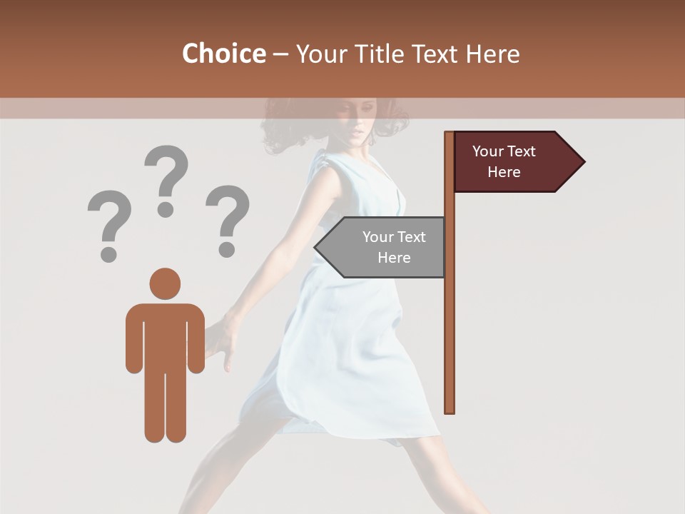 Cheerful Fly Performer PowerPoint Template