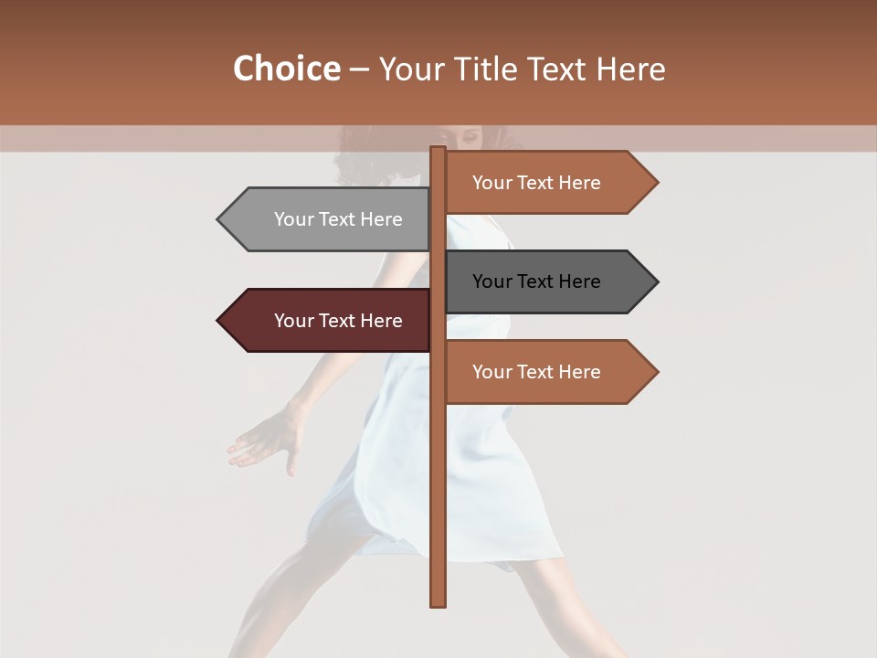 Cheerful Fly Performer PowerPoint Template