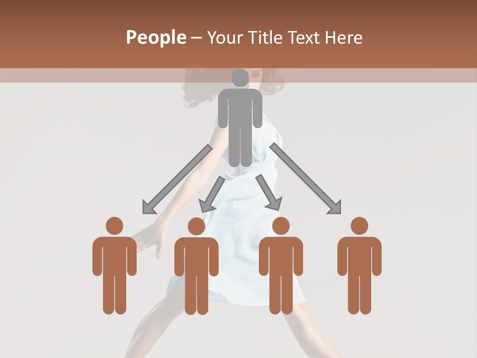 Cheerful Fly Performer PowerPoint Template