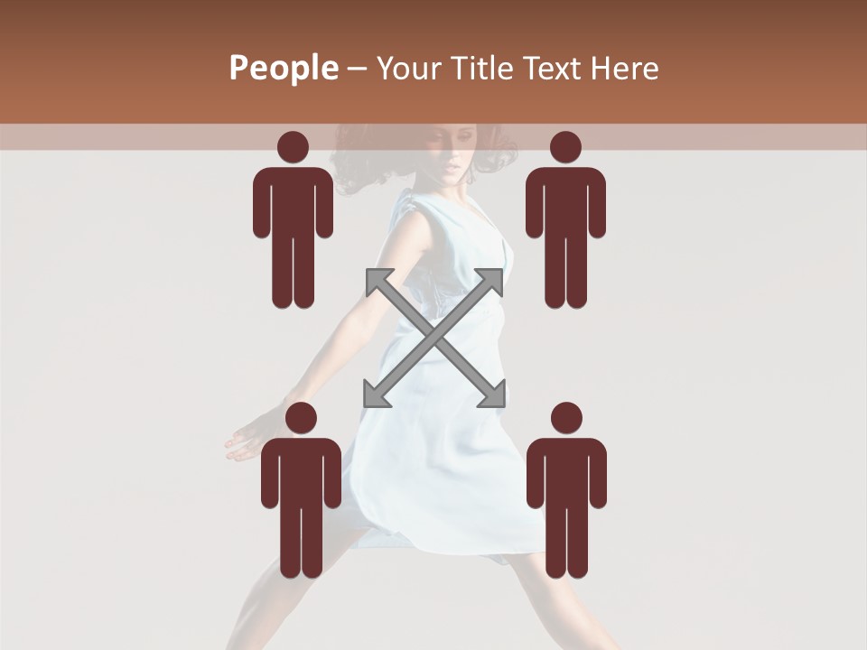 Cheerful Fly Performer PowerPoint Template