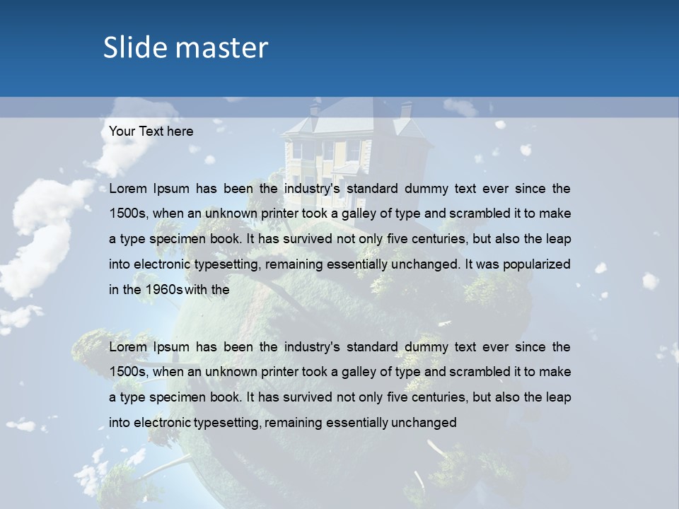 Space Construction Small PowerPoint Template