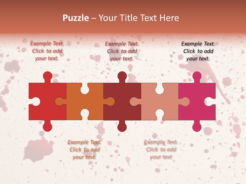 Drip Colorful Paper PowerPoint Template