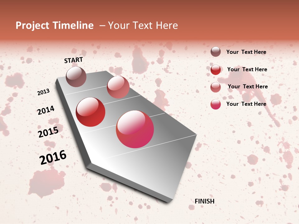 Drip Colorful Paper PowerPoint Template